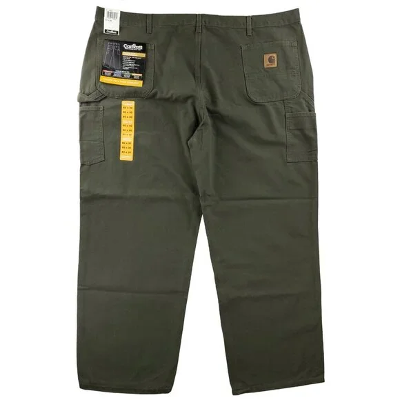 Carhartt Vintage Washed Duck Work Dungaree Carpenter Pants 50x30 Real 49x30 NW